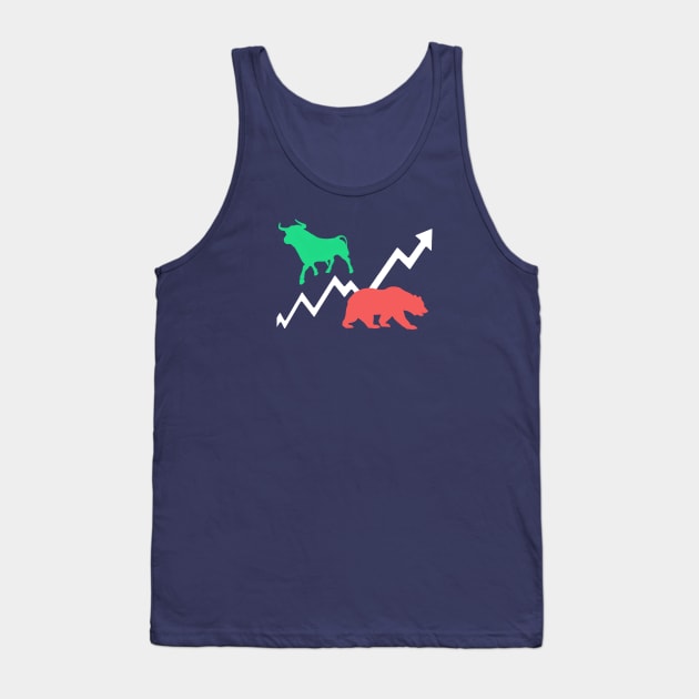 Bears vs Bulls Stock Market Day Trader Tank Top by Tesla